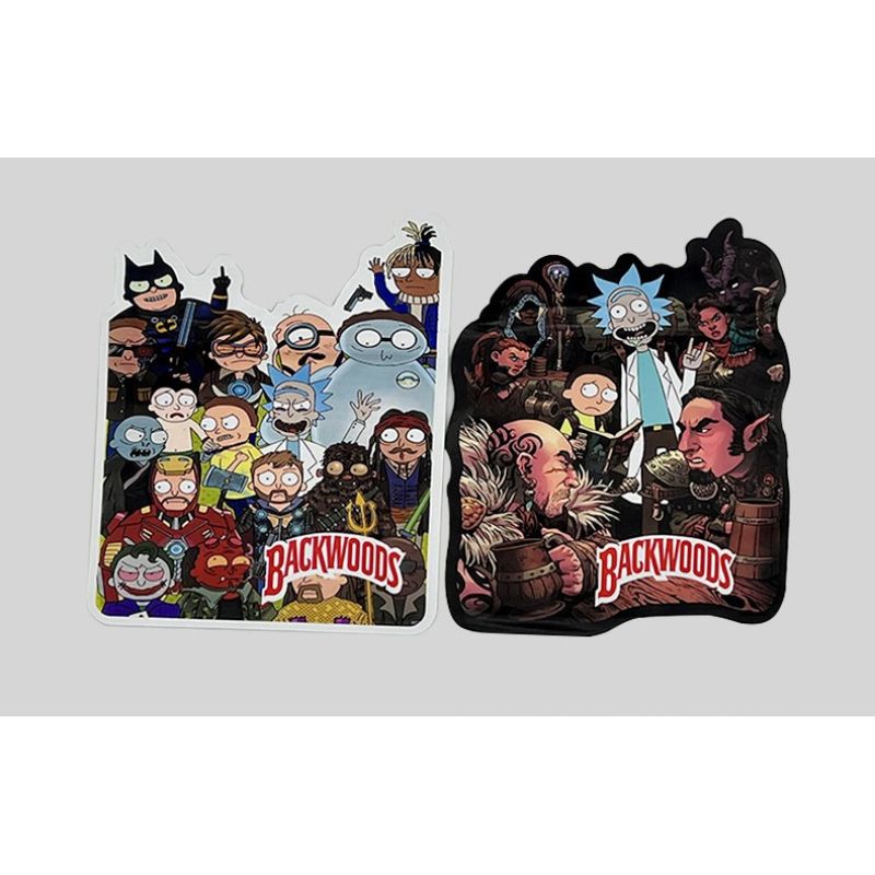 Backwoods Smell Proof Die Cut Mylar Weed Bags